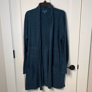 Barefoot Dreams Size 1X Deep Teal Blue Cozy Chic Lite Cardigan